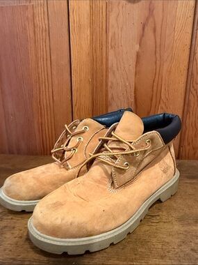 Timberland Wheat Suede Chukka Boots with Black Collar